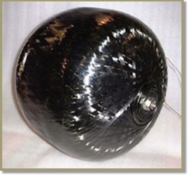 Composite oxygen vessel — SCBA-sized cylinder with reinforced dome