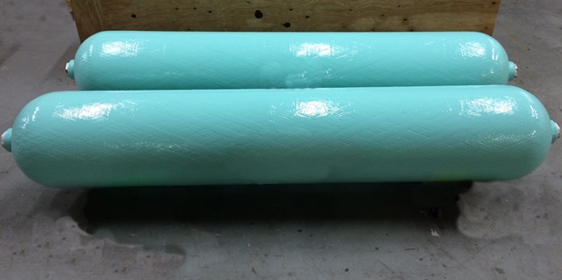 Filament-wound hydrogen COPV — Type 4 composite pressure vessel prior to testing